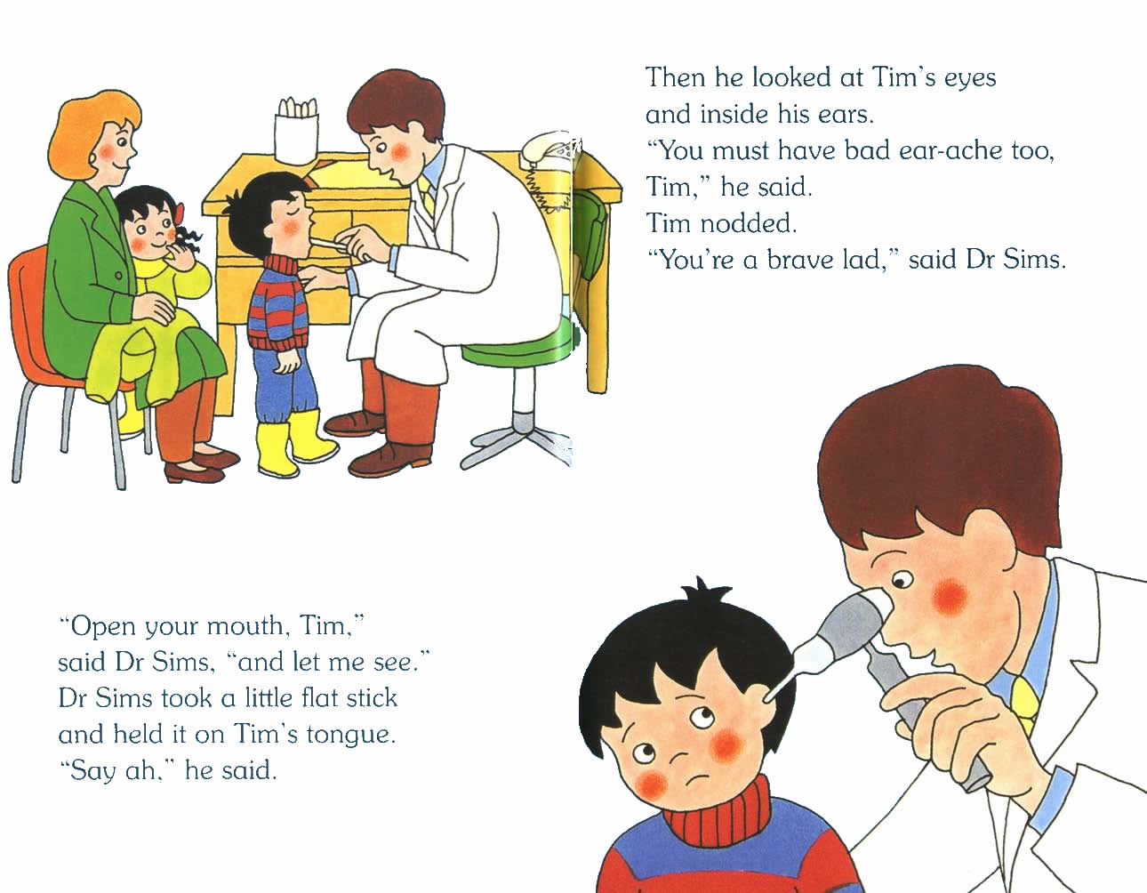Ladybird - Topsy Tim Books - Go To The Doctor (08),绘本,绘本故事,绘本阅读,故事书,童书,图画书,课外阅读